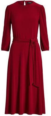 Ralph Lauren BELTED JERSEY DRESS