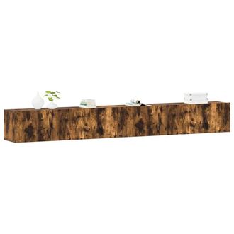 Berkfield Home Classic 3 Piece TV Cabinet Set Smoked Oak Engineered Wood in Brown