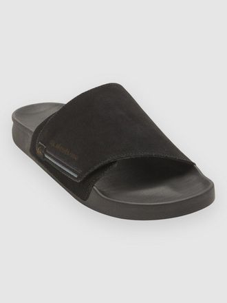 Quiksilver Rivi Suede Sandalen schwarz