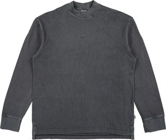 Nike Style Essentials Washed Lange Mouw - Heren - Sportshirts - Grijs - XL - Katoen - Fitness