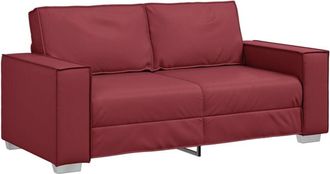 vidaXL Vidaxl - Loveseat Sofa 180 cm with Cushion Wine Red Artificial Leather