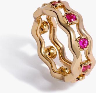 Annoushka Whoopsie Daisy Sapphire & 2mm Ring Stack
