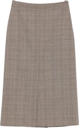 Twinset Midi Rok - Dames - Midirokken - Bruin - L - Rokken