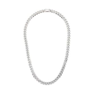 Darkai Necklaces, male, Gray, Size: ONE SIZE Chain-link Necklace