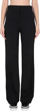 Stella McCartney Stella McCartney Womens Flare Fit Pants - Black viscose - Size EU 42 (Womens)