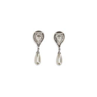 Alessandra Rich Womens Silver Brass Earrings