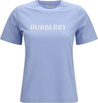 Burberry Light Blue Logo Crew Neck T-Shirt
