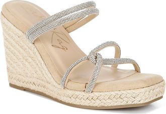 London Rag Enocha Espadrille Wedge Sandal in Blush at Nordstrom Rack, Size 6