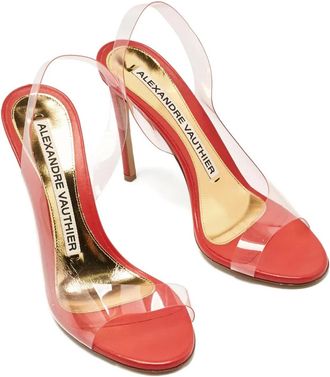 Alexandre Vauthier Sandali con cinturino posteriore 10cm - Bianco