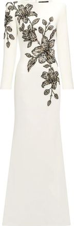 Jenny Packham Maxi-jurk met bloemenprint - Beige