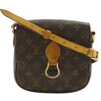 Louis Vuitton Pre-owned Cross Body Bags, female, Brown, Size: ONE SIZE Pre-owned Mini Saint Cloud Monogram Shoulder Bag