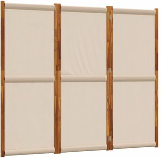 vidaXL Biombo Divisor De 3 Paneles Gris Taupe 210x180 Cm Vidaxl
