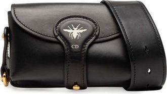 Dior Pre-owned Dior Mini Leather D Bee Saddle Bag 35-MA-1126