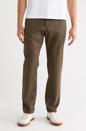 14th & Union The Wallin Stretch Twill Trim Fit Chino Pants - 30-34 Inseam in Brown Wren at Nordstrom Rack, Size 31 X 32