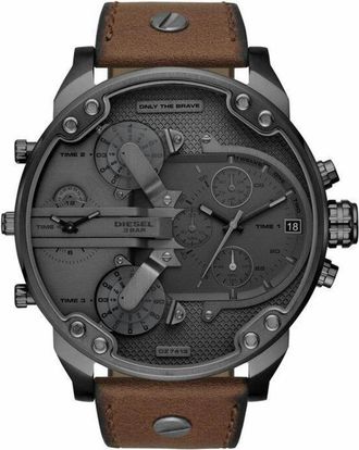 Diesel Dz 7413 Horloge - Heren - Horloges - Bruin - ONE Size - Leer - Accessoires