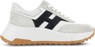Hogan Black Low-Top Suede Leather H Sneakers