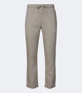 Frescobol Carioca Oscar linen and cotton straight pants