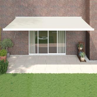 vidaXL Toldo Retr&aacute;ctil Aluminio Y Tela Color Crema 5x3 M Vidaxl
