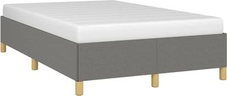 vidaXL Estructura De Cama Sin Colch&oacute;n Tela Gris Oscuro 120x200 Cm Vidaxl