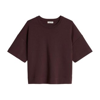 Marc O'Polo Ronde hals T-shirt - Dames - T-shirts - Rood - XS - Katoen - Tops
