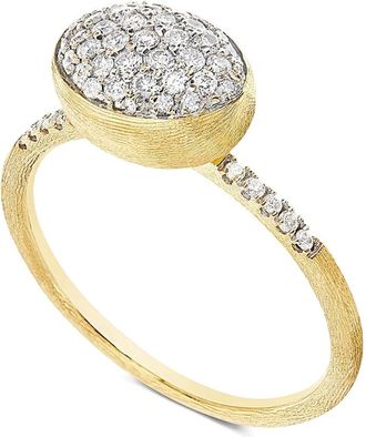 Nanis Anello Elite piccolo in oro giallo 18 carati con diamanti