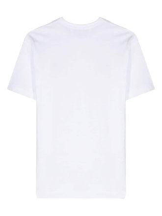 Comme Des Gar&ccedil;ons Logo-Embroidered Heart T-Shirt - White