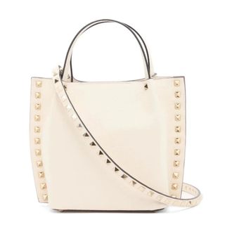 Valentino Garavani Dames, Tassen, Beige, Maat: ONE Size Leer