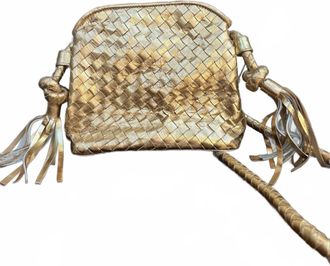 Sole Womens Dani Leather Crossbody Bag In Gold