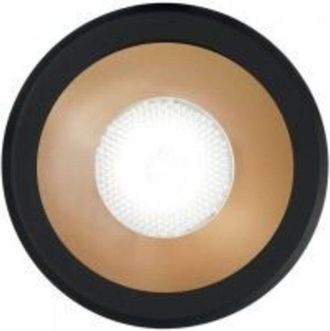 Ideal Lux Ideal Lux Virus - L&aacute;mpara Empotrable Empotrable Interior Led Integrada 1 Luz Negro Dorado 3000k