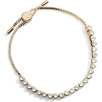 BaubleBar Kali Heart Bracelet in Brass/cubic Zirconia at Nordstrom
