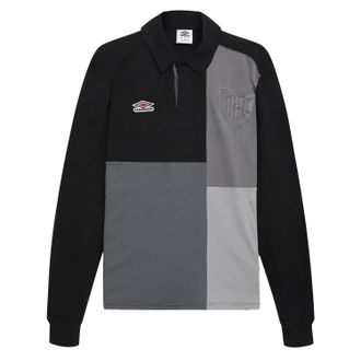 Umbro Rugby Jersey Heren Paneel (Zwart/Multikleurig)