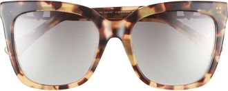 Kurt Geiger 53mm Polarized Cat Eye Sunglasses in Havana/Gold at Nordstrom Rack
