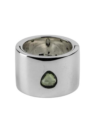 Parts Of Four Sistema ring - unisex - Green Sapphire/Sterling Silver - 9