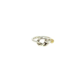 Tiffany & Co. Gold Silver Yellow Gold (18K) Silver 925 Band Ring (Pre-Owned)