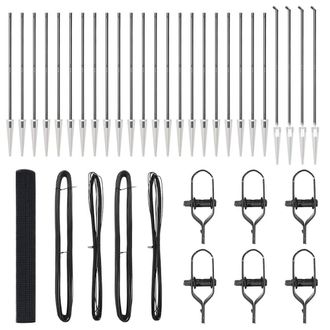 Berkfield Home Welded Wire Fence with 13 Spike Posts Grey 1.2x50 m Steel
