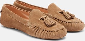 Gianvito Rossi Tasseled suede loafers