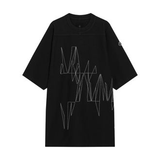 Rick Owens T-Shirts, male, Black, Size: S Jumbo T-shirt