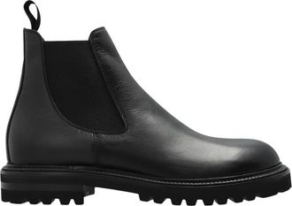 Giorgio Armani Leren Chelsea Boots - Heren - Chelseaboots - Zwart - 42 EU - Leer - Schoenen