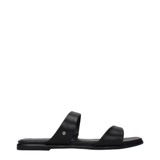 Michael Kors Damens Clogs und Pantoletten Leder Schwarz