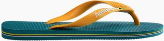 Havaianas Womens Womens Hav. Brasil Logo Vibe Green 35 36 Flip Flops - Size: 3/3.5/4