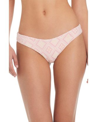 Red Carter Jacquard Geo Scoop Swim Bottoms