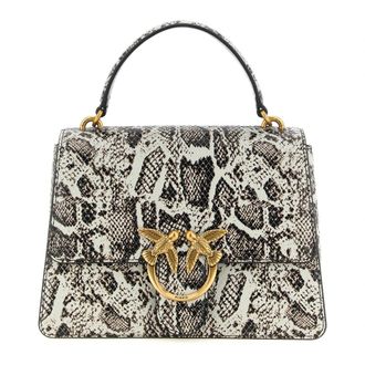 Pinko Love Bag - Dames - Handtassen - Grijs - ONE Size - Leer - Tassen