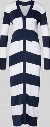 Lauren Ralph Lauren Longcardigan mit Knopfleiste in Marine, Gr&ouml;&szlig;e XS