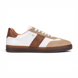 Infinity Leather Martinelli Mannen Bruine Leren Sneakers Trainerschoenen - Seaford