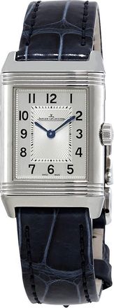 Jaeger-LeCoultre Pre-owned Jaeger LeCoultre Reverso Classic Silver Reverso Dial Ladies Watch Q2668432