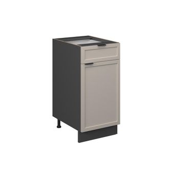 Vicco Mueble Bajo De Cocina Fame-line, Grisbeige, 40 Cm Sin Encimera, Vicco