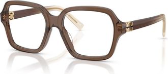 Miu Miu MU 03Yv Eyeglasses - Dames - Brillen - Bruin - 52 MM - Accessoires
