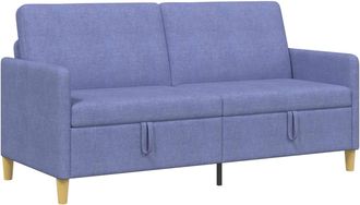 vidaXL Sof&aacute; Con Almacenamiento Azul Jeans 172 X 78 X 87 Cm Poli&eacute;ster Vidaxl