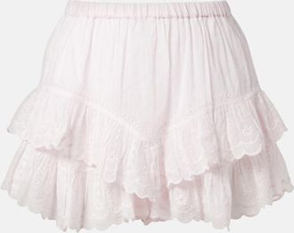 Isabel Marant Jocadia broderie anglaise cotton shorts