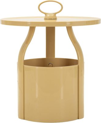Mauro Ferretti Mesa contenedor pp color mostaza, &oslash; 44x43 cm